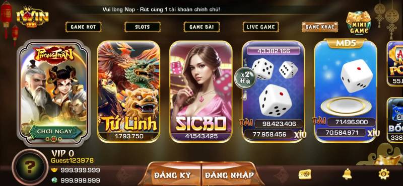 Các Trò Chơi Hấp Dẫn Tại IWIN